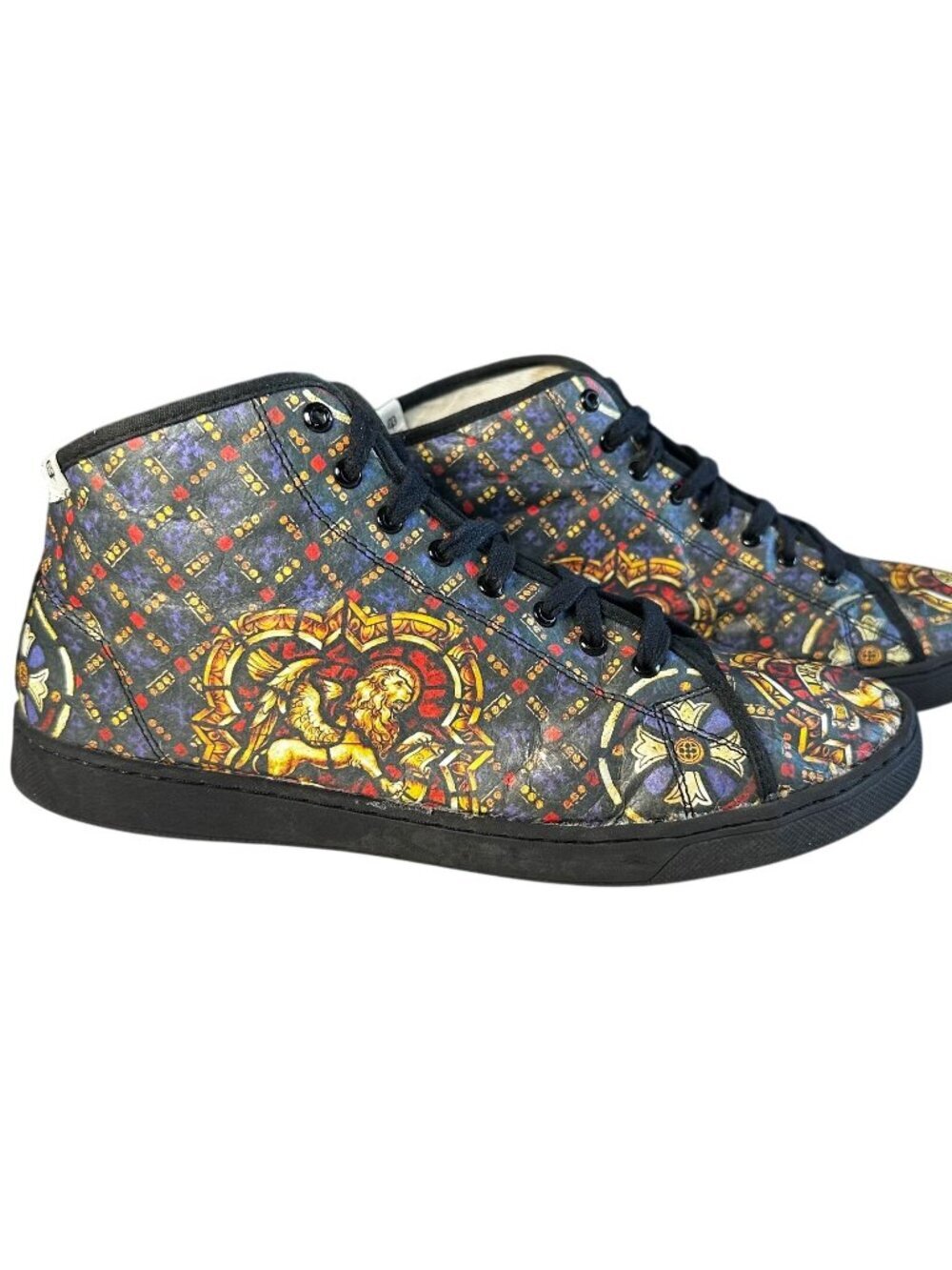 The UT.LAB x BetaBrand Tyvek High Top Sneakers Stained Glass Mens 10 Womens 11